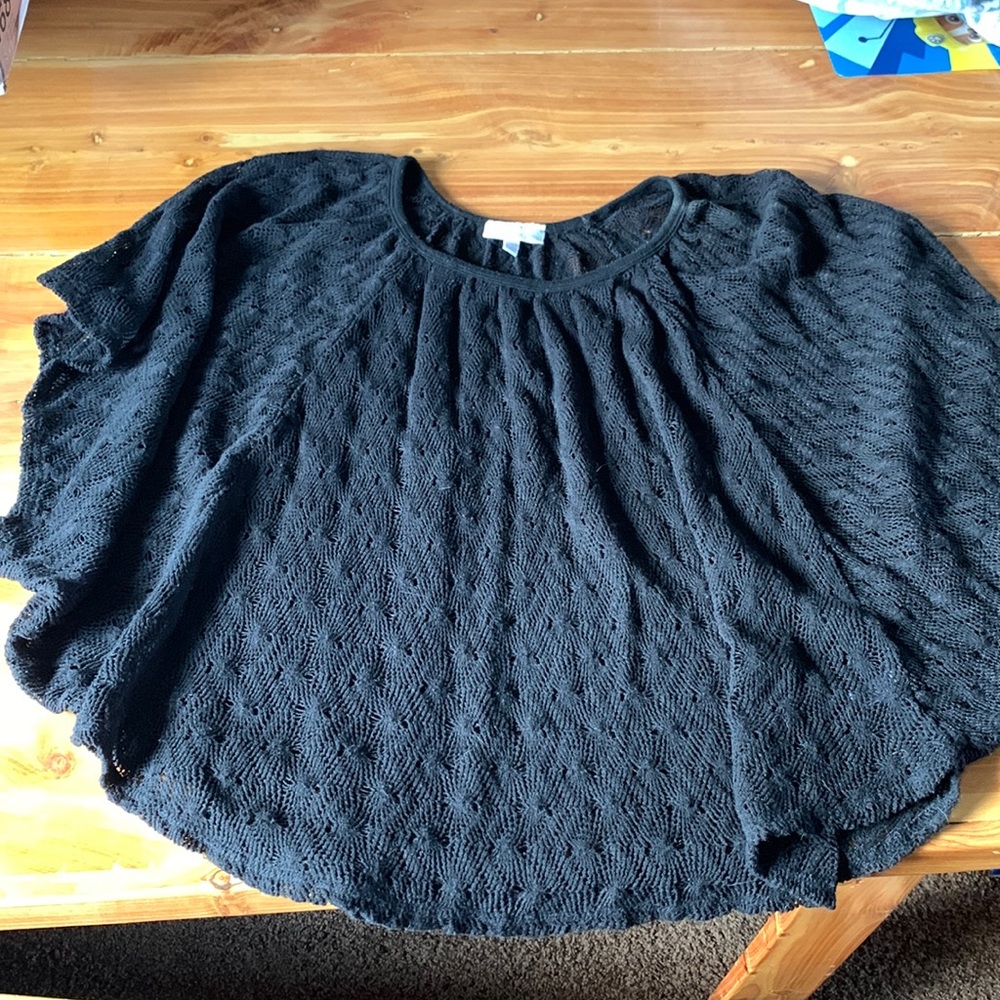 Fashion Bug crochet poncho.